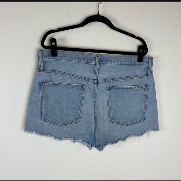 Madewell High Rise Relaxed Denim Shorts Cutoff Light Wash Size 32 - Picture 5 of 6
